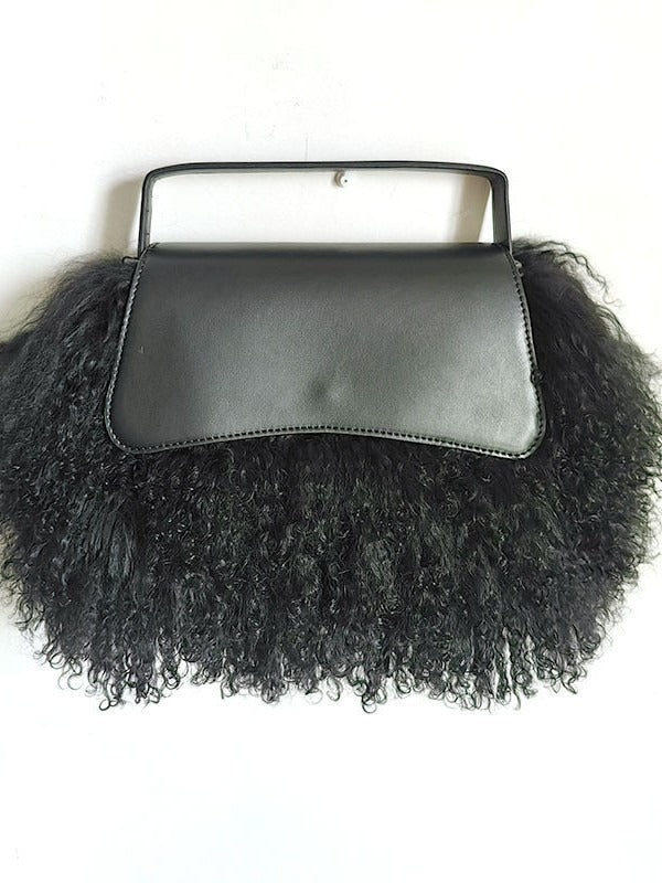 Plush Tassel Crossbody Bag
