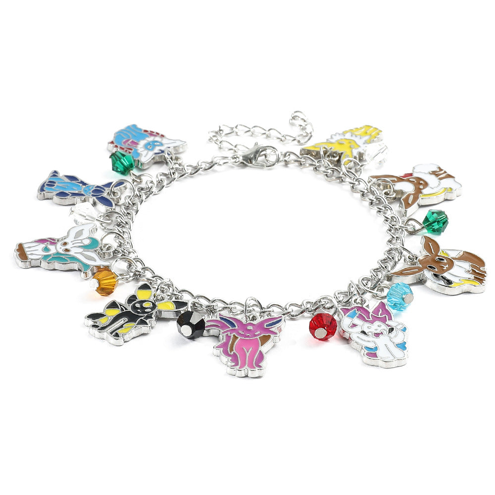 Cartoon Anime Pirate Wang An Rabbit Doll Bracelet Stitch Groot Pendant Bracelet