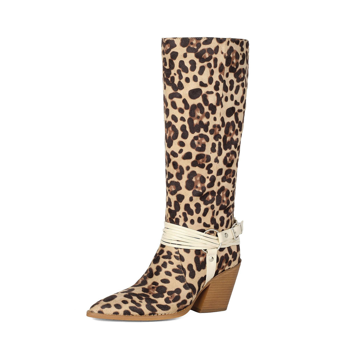 Western Pointed Toe Over-the-Knee Boots