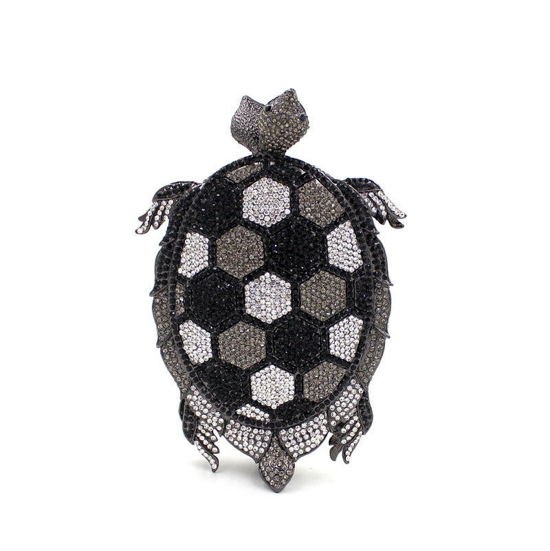 Green Turtle Crystal Evening Minaudiere