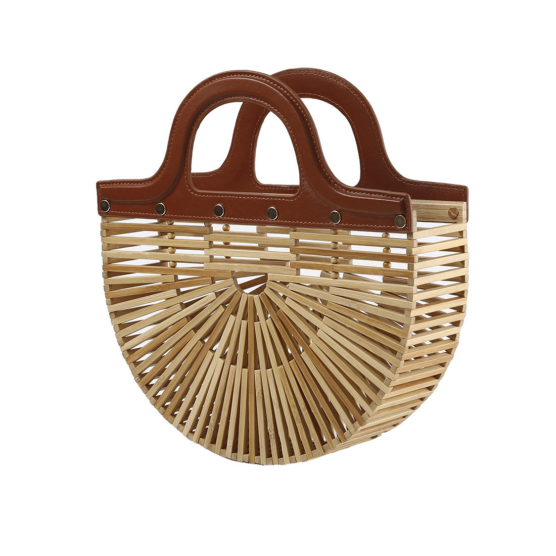 Bamboo Woven Beach Tote