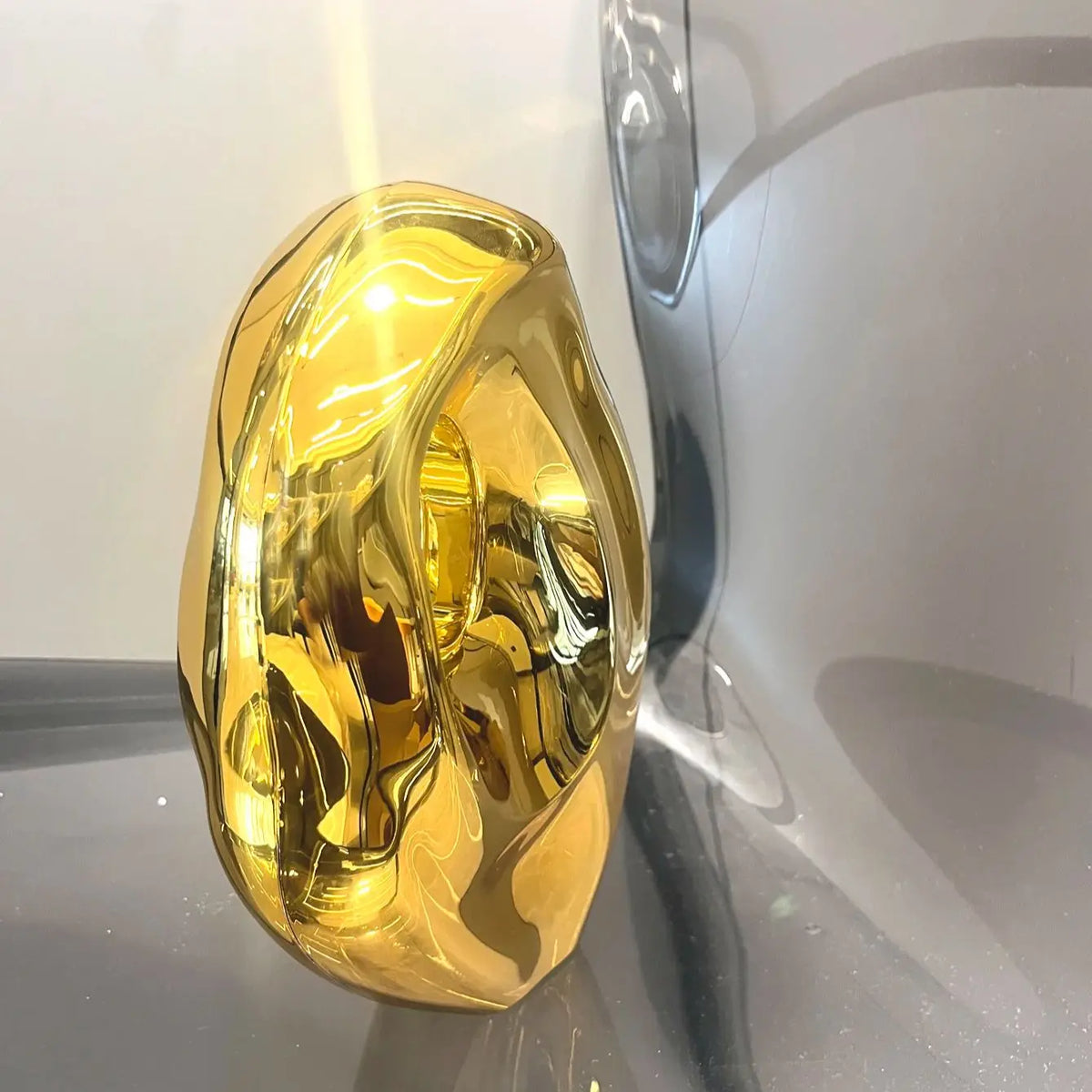 Gold Acrylic Shiny Party Clutch Purse