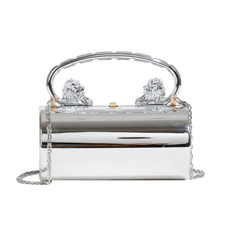 Solid Color Acrylic Chain Crossbody Bag