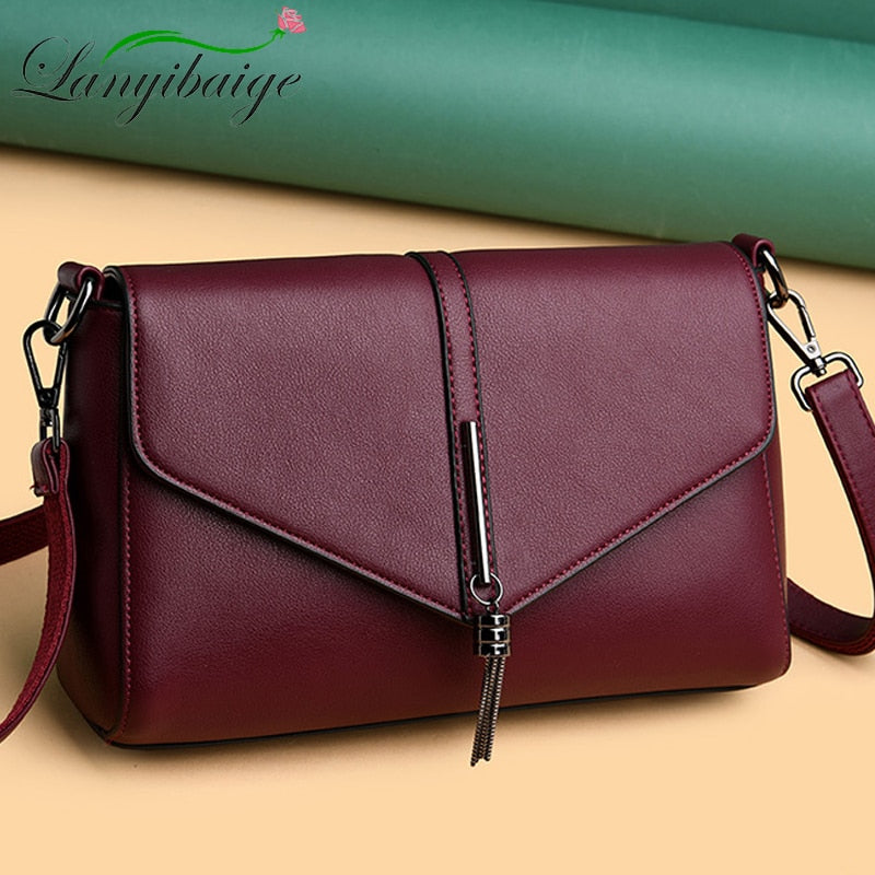 Multi-Color Leather Crossbody