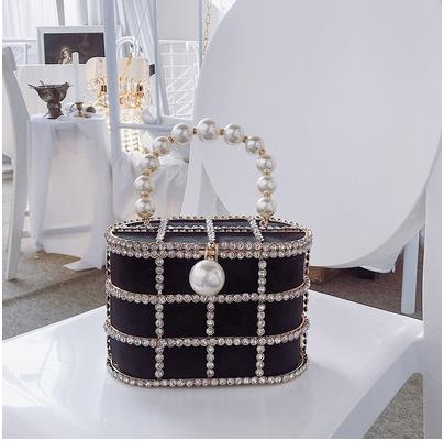 Leopard Diamond Basket Bag