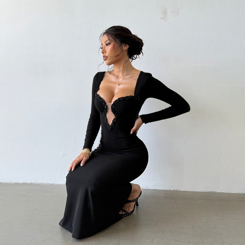 Lady In Black Dress