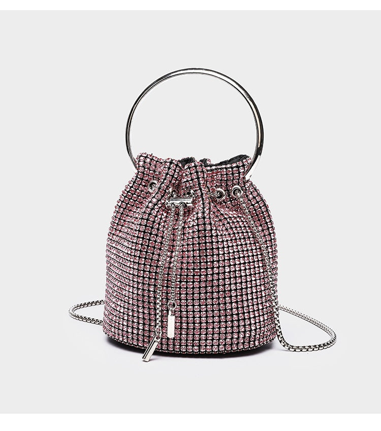 Diamond Rhinestone Bucket Bag