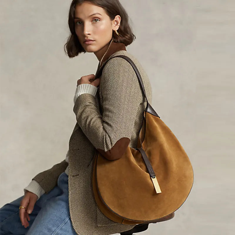 Ruched Leather Crossbody II