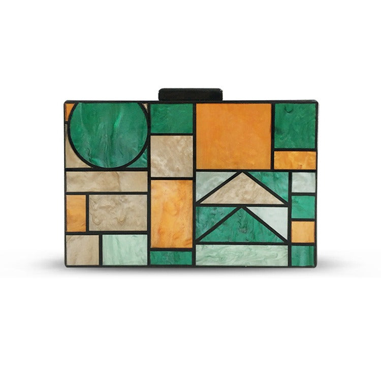 Geometric Acrylic Dinner Bag