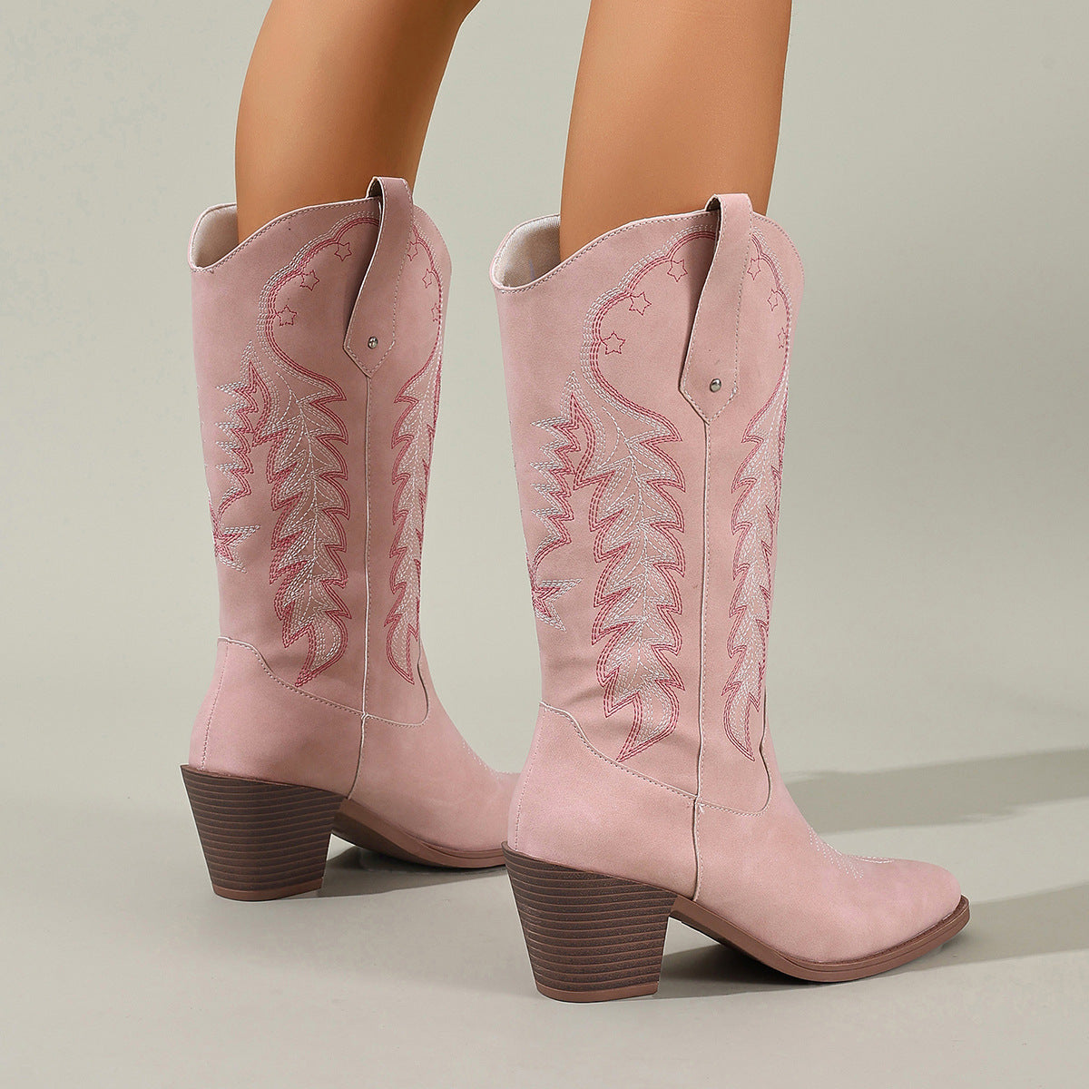 Slim Straight-Cut High Heel Knight Boots