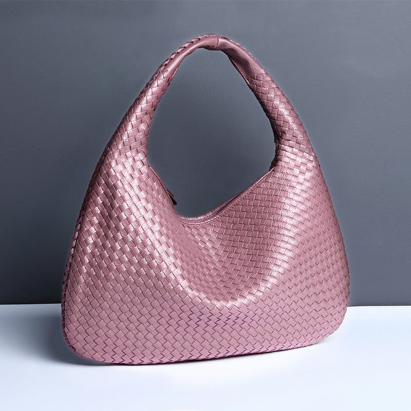 Crescent Woven Shoulder Bag