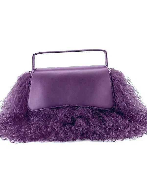 Plush Tassel Crossbody Bag