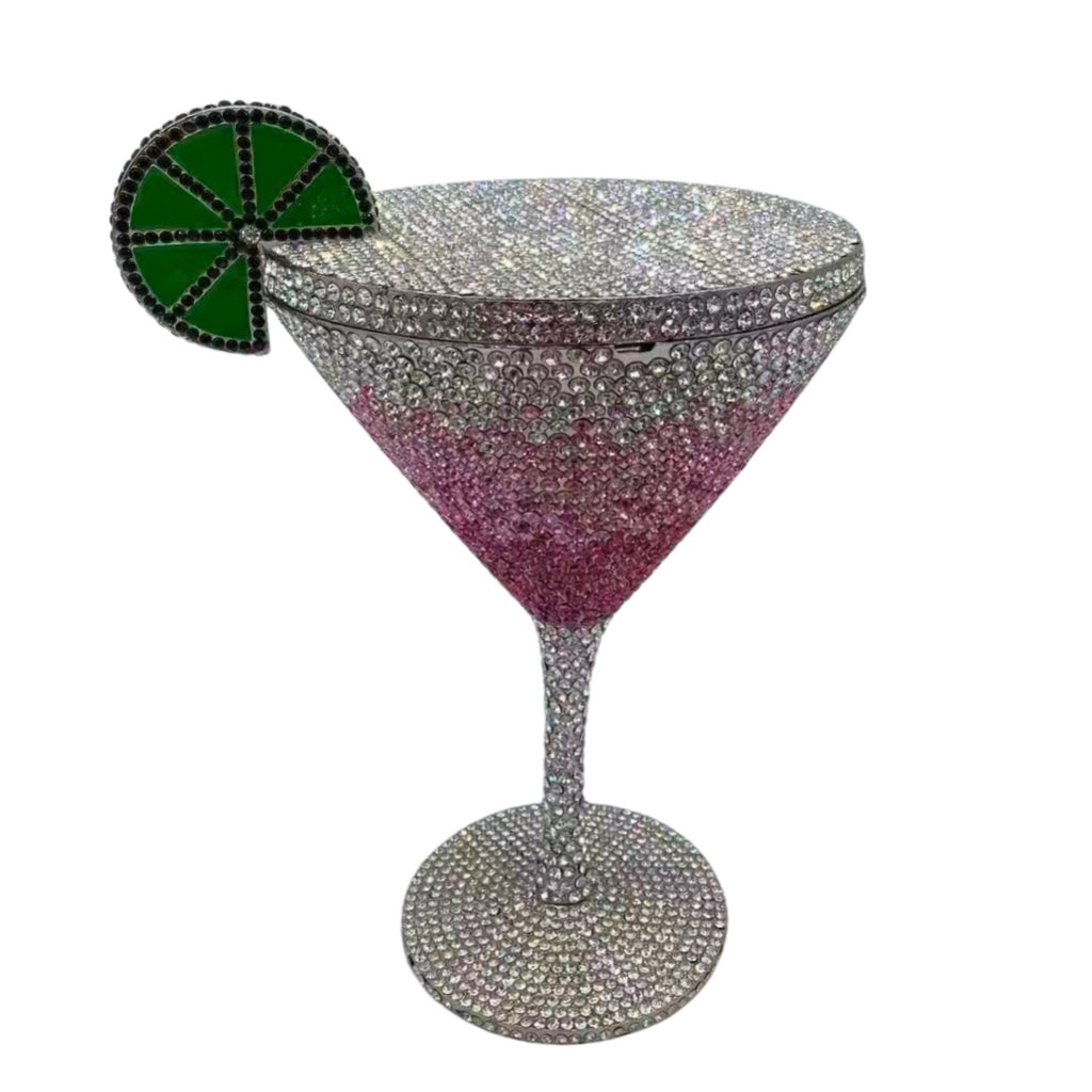 Diamond Studded Cocktail Cup Clutch
