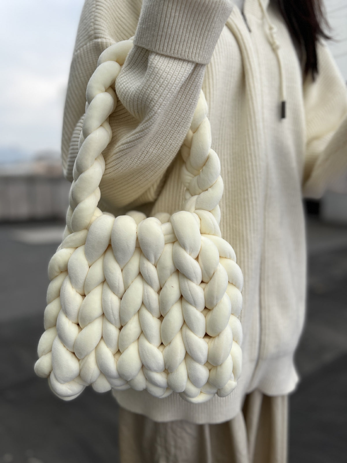 Crystal Velvet Woven Mailman Bag