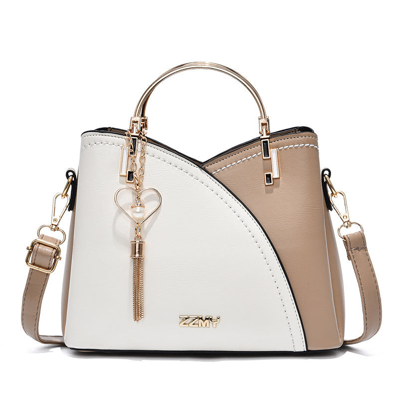 Color Block Bucket Crossbody Bag