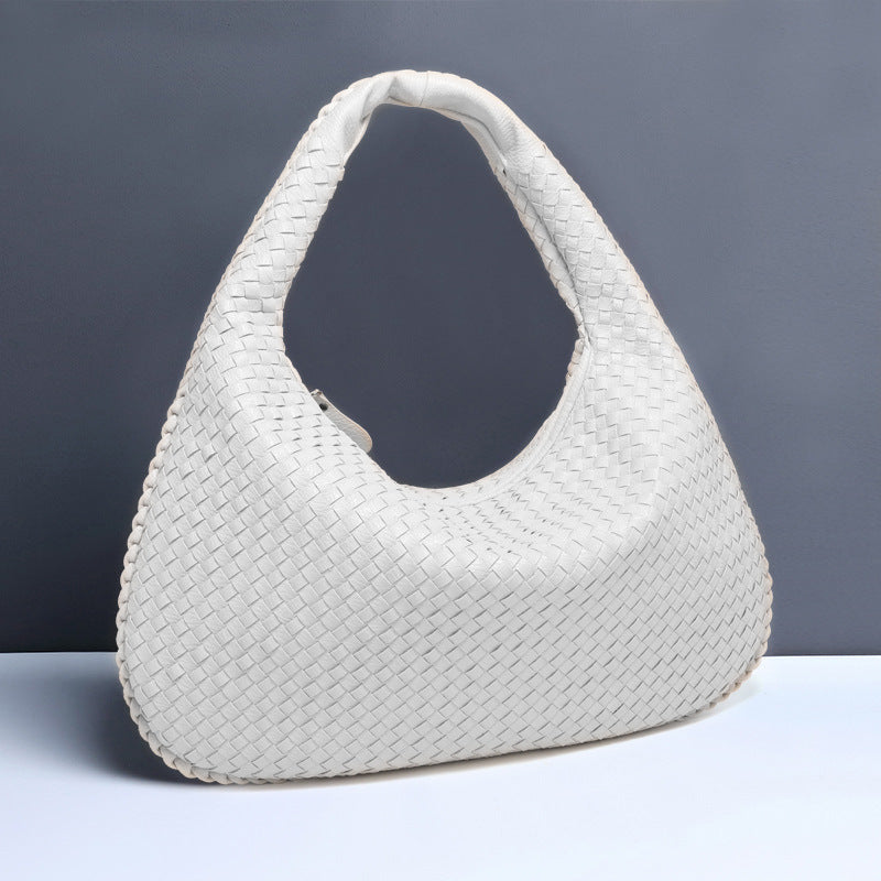Crescent Woven Shoulder Bag
