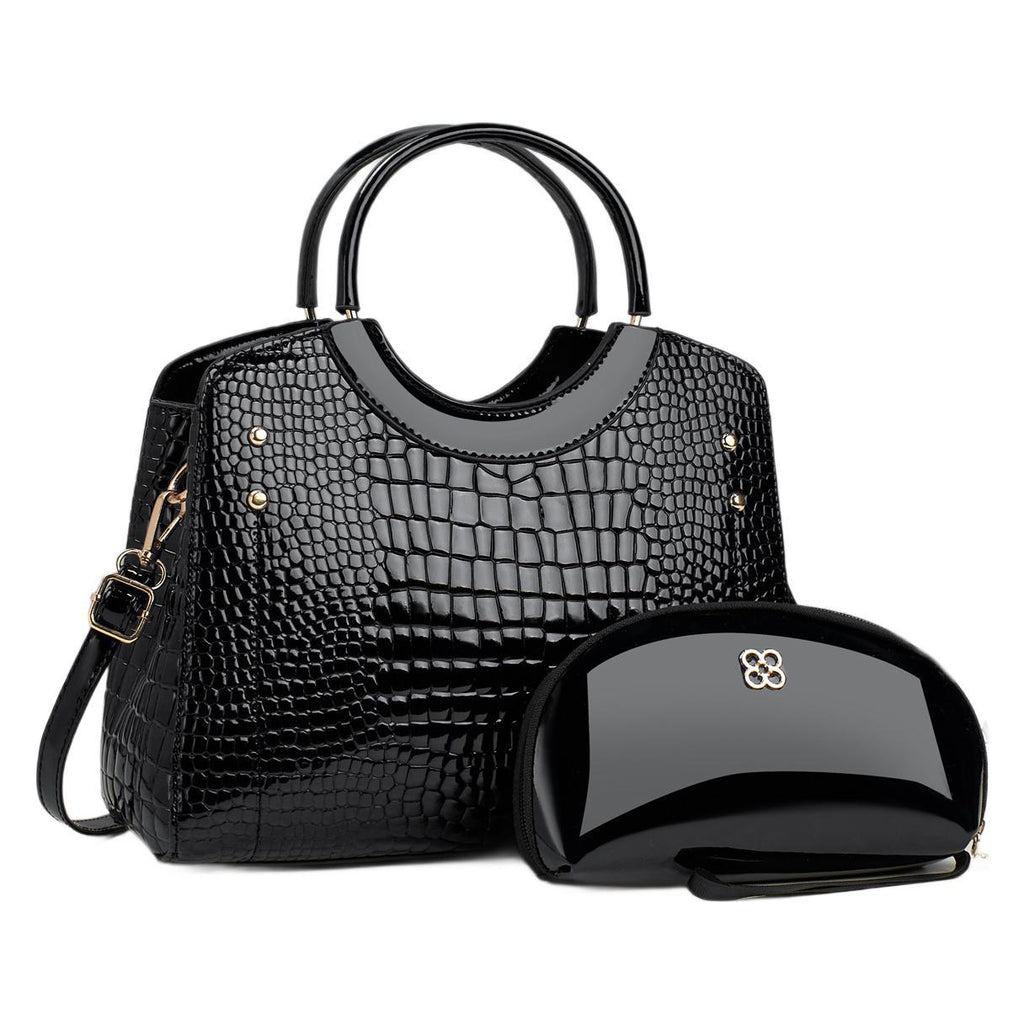 Snakeskin Platinum Chain Bag