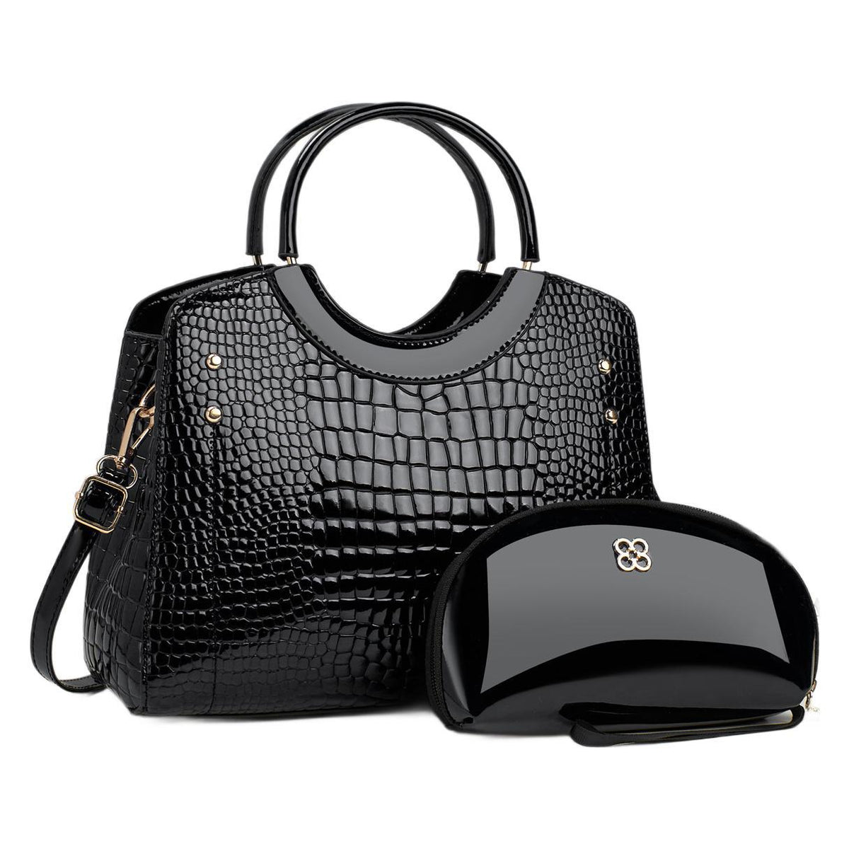 Snakeskin Platinum Chain Bag