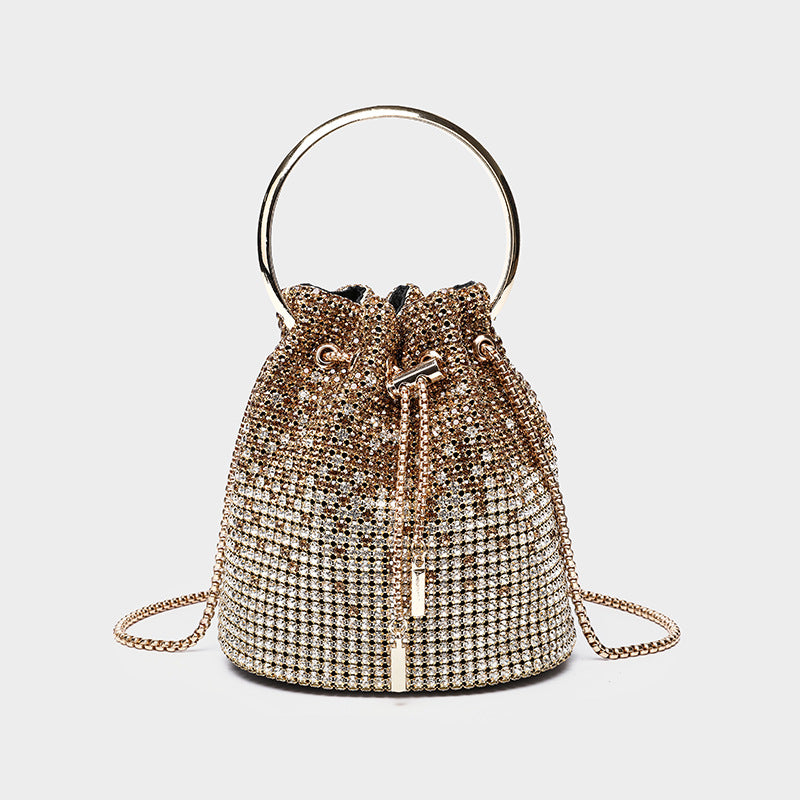 Diamond Rhinestone Bucket Bag