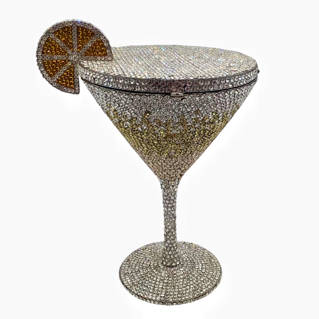 Diamond Studded Cocktail Cup Clutch