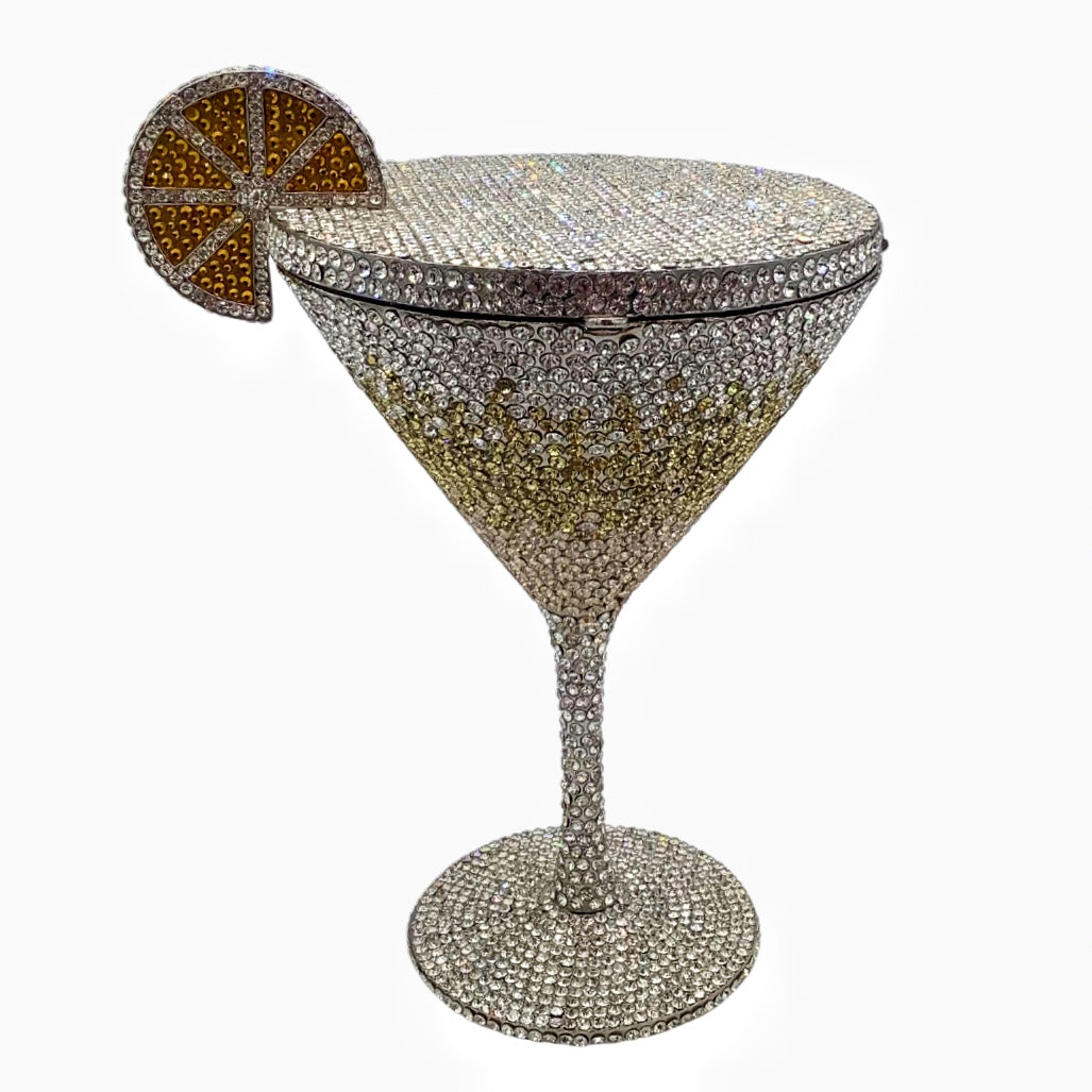 Diamond Studded Cocktail Cup Clutch