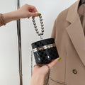 Diamond Pearl Round Clutch
