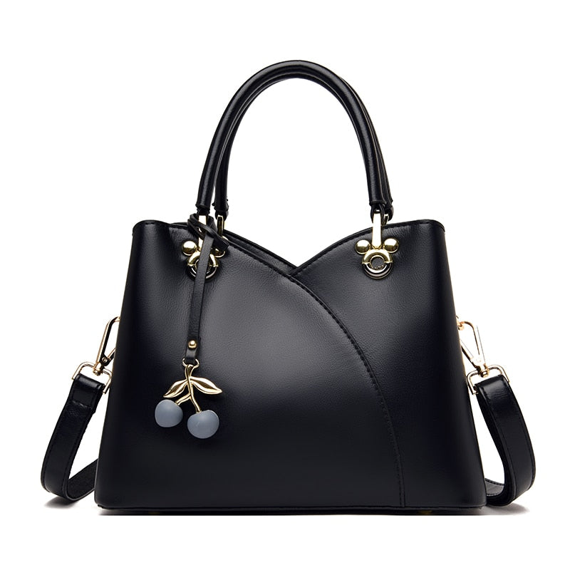 Contrast Stitch Shoulder Bag