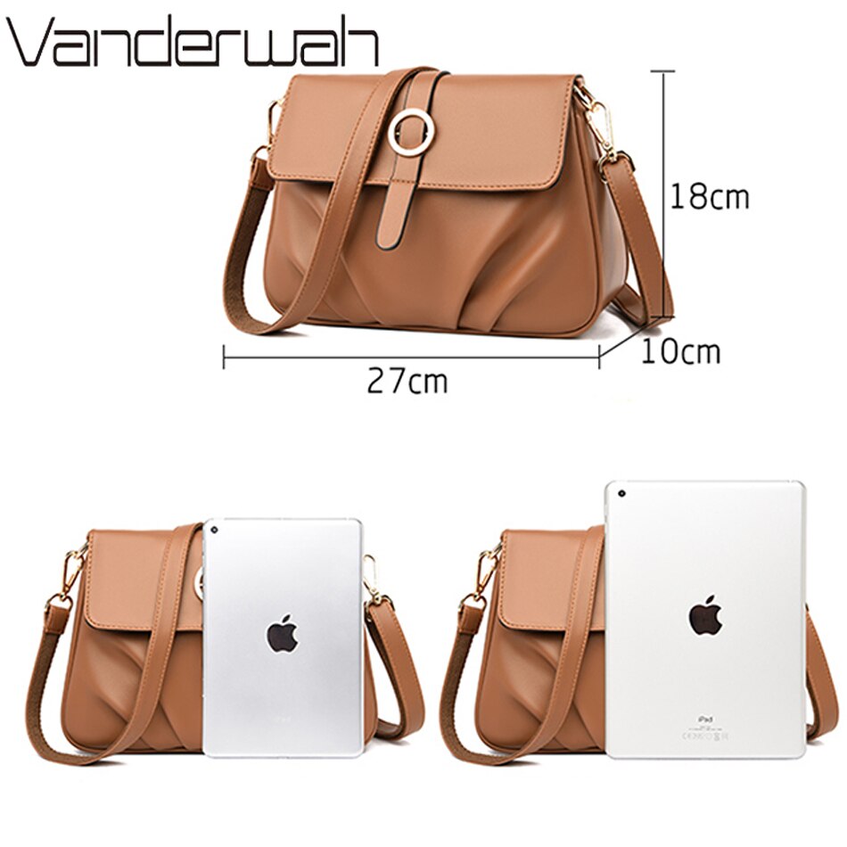 Ruched Leather Crossbody