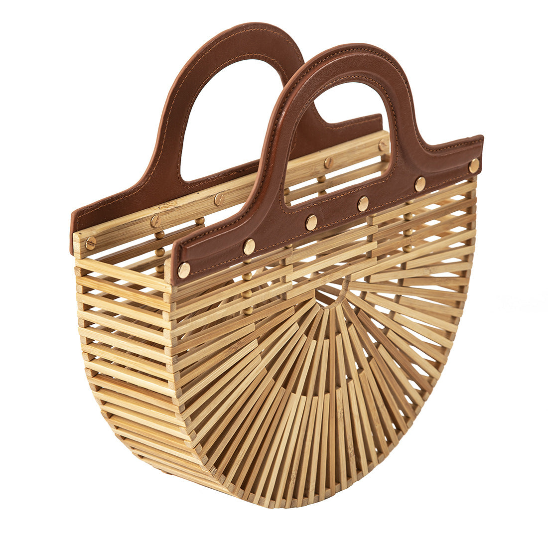 Bamboo Woven Beach Tote