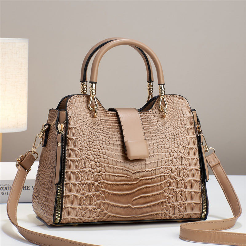 Croc Pattern Large Capacity Tote