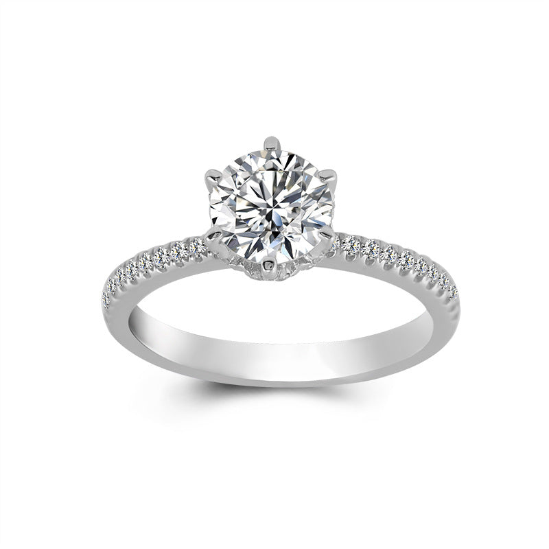 Cultured Diamond Ring, Elegant Diamond Engagement Ring, Non-Tarnishing 18K Gold Lab-Grown Diamond Ring