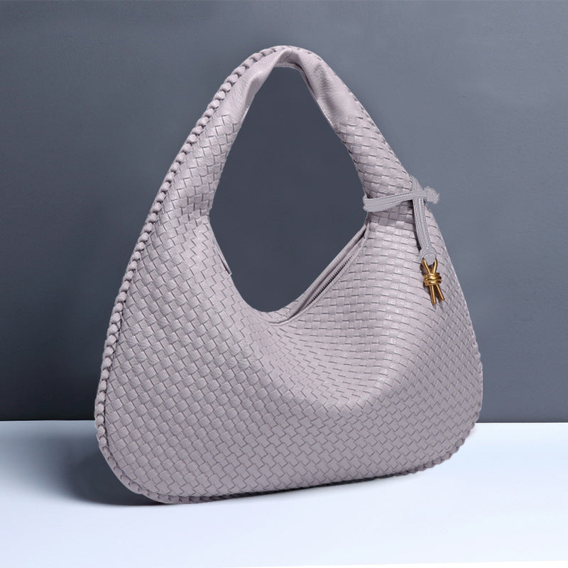 Crescent Woven Shoulder Bag