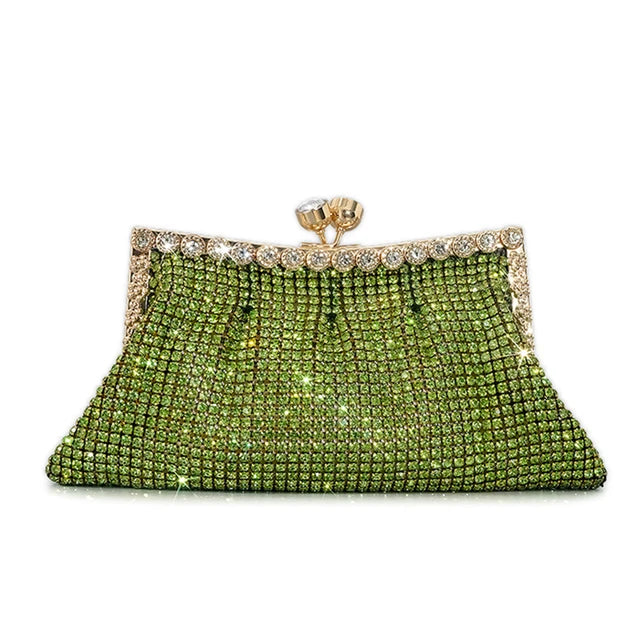 Rhinestone Beaded Chain Evening Purse