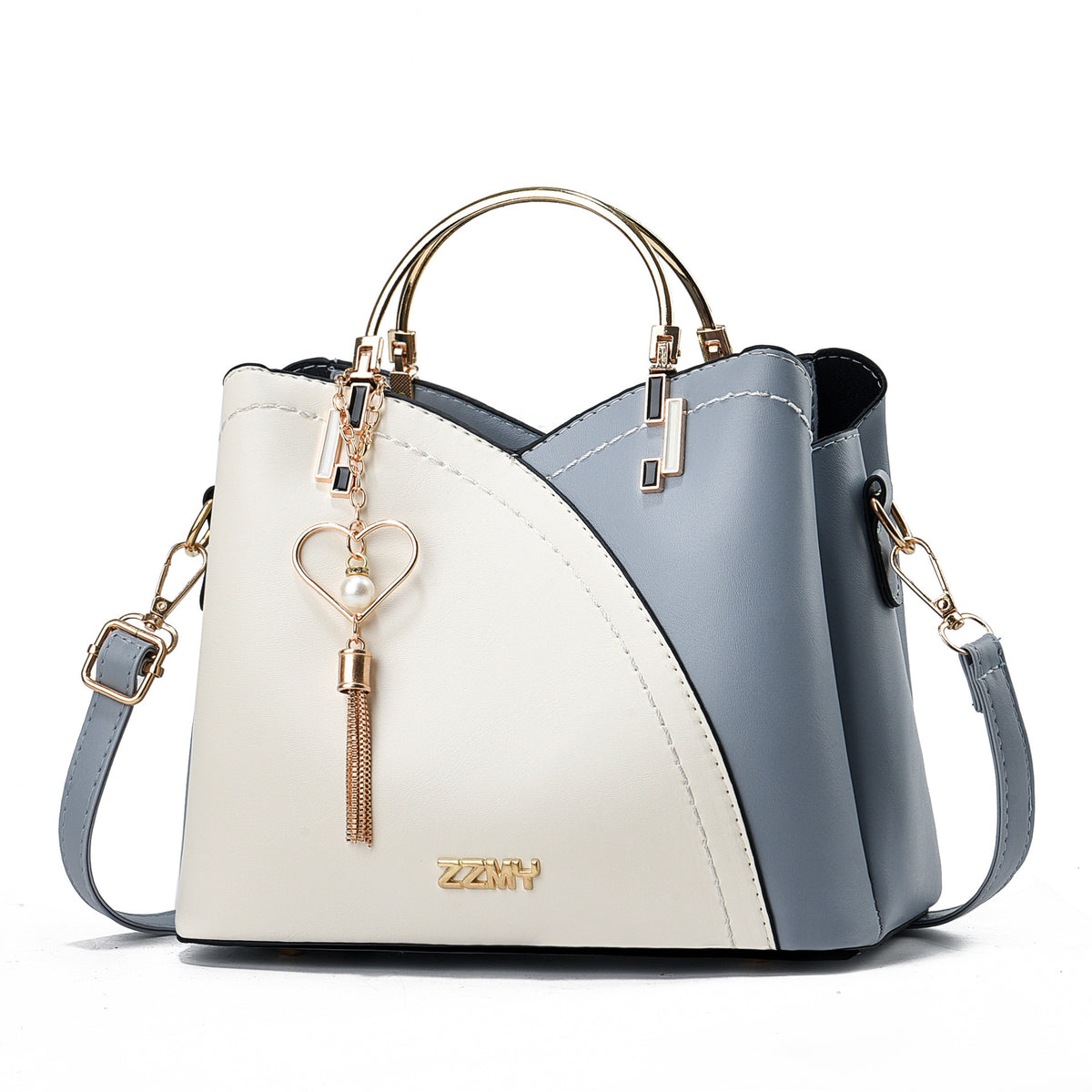 Color Block Bucket Crossbody Bag