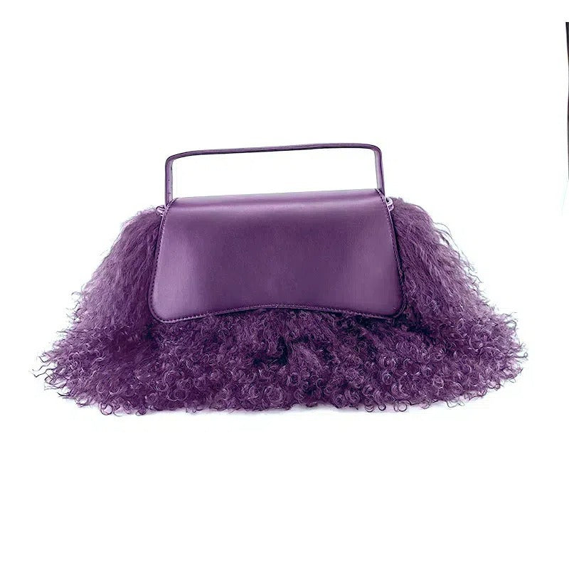 Plush Tassel Crossbody Bag