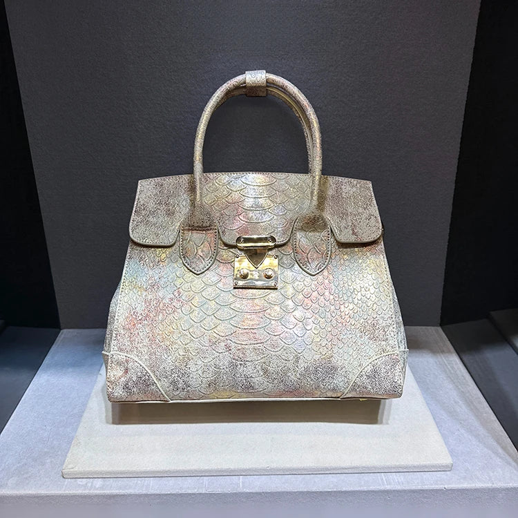 Snake Print Large Capacity Crossbody