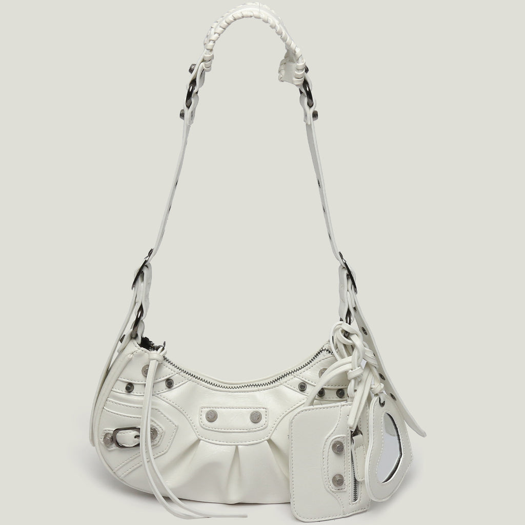 Moto Rivet Crescent Bag