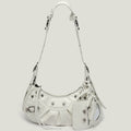 Moto Rivet Crescent Bag