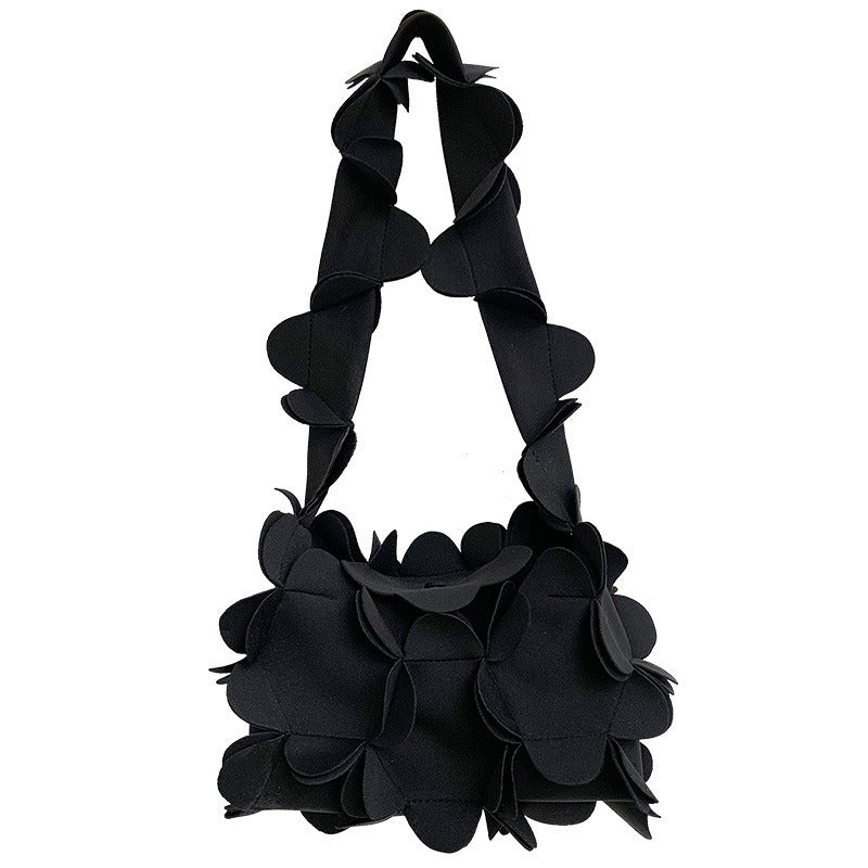 3D Petal Soft PU Underarm Bag