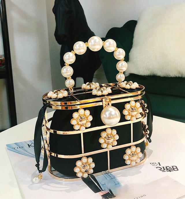 Leopard Diamond Basket Bag