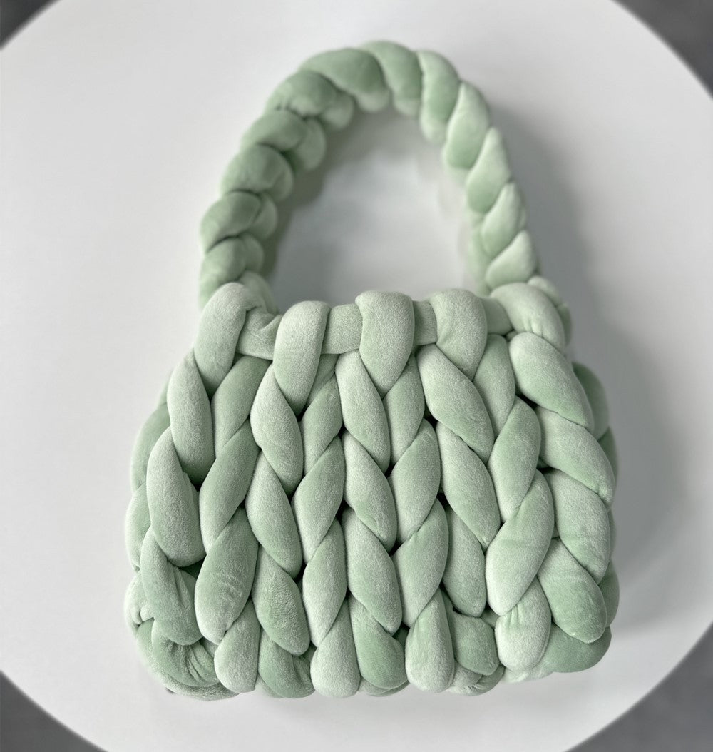 Crystal Velvet Woven Mailman Bag