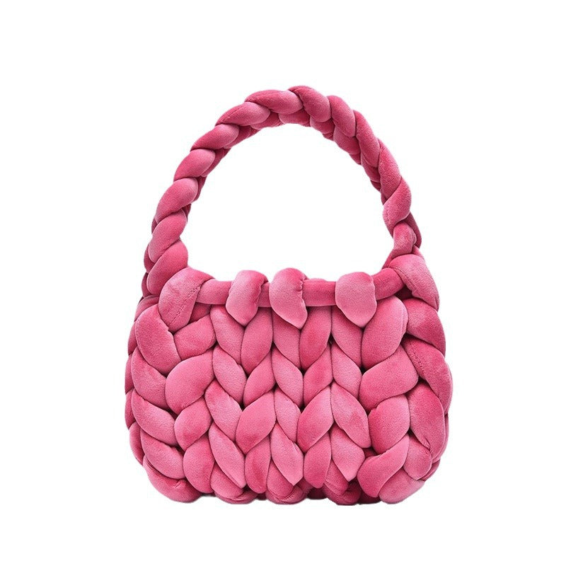 Crystal Velvet Woven Mailman Bag