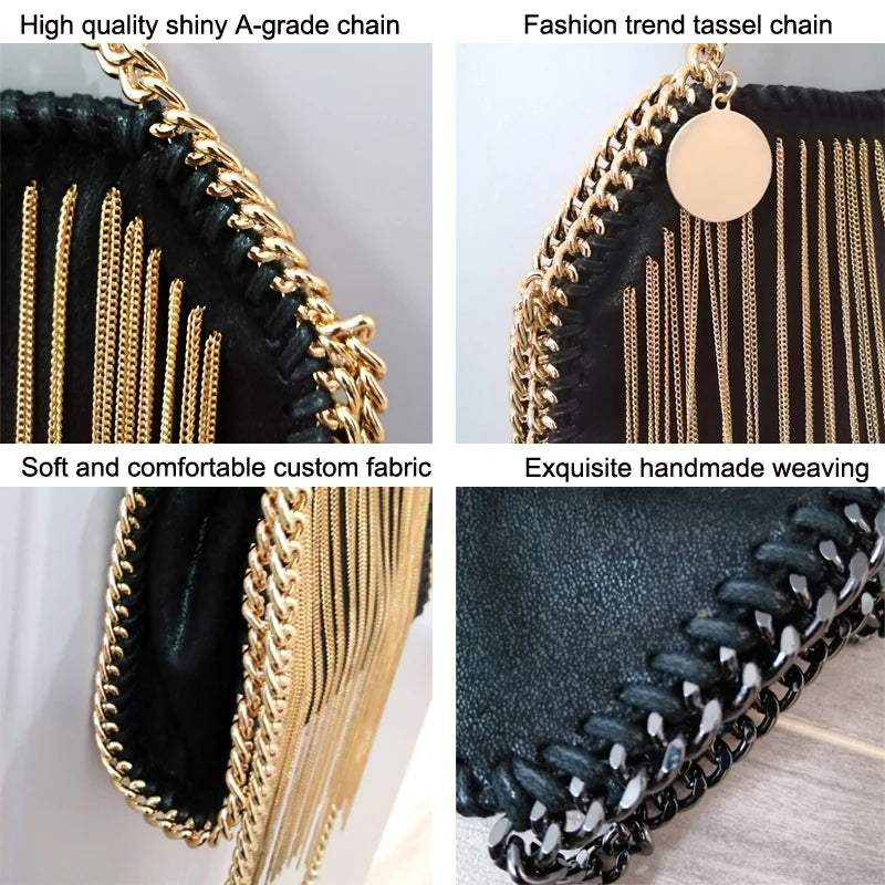 Tassel Chain Shoulder Dinner Bag