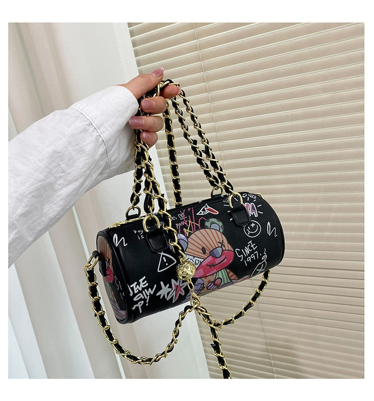 Graffiti PU Crossbody