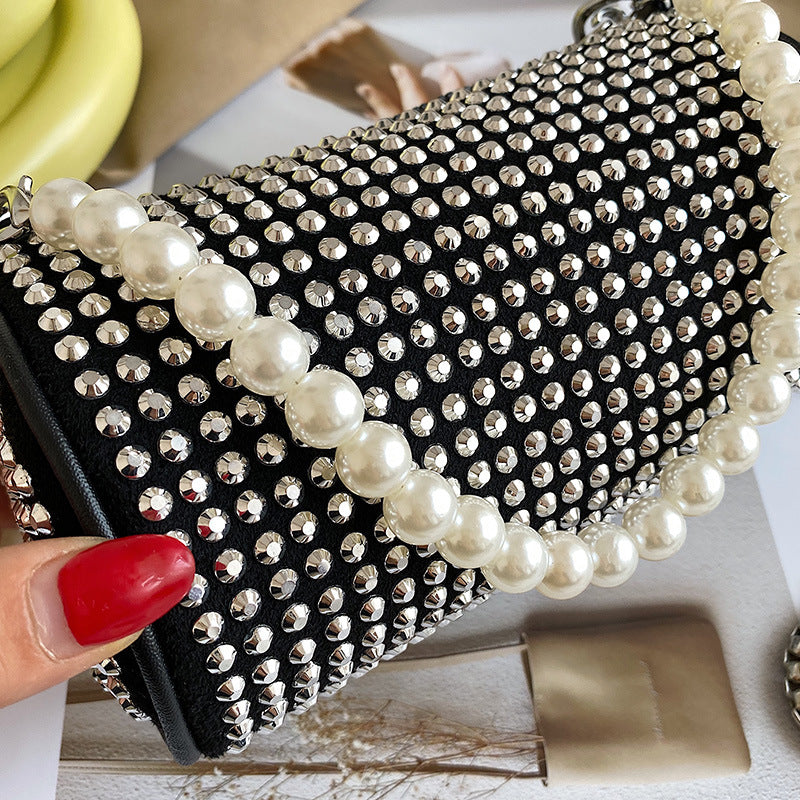 Pearl Cylinder Chain Bag