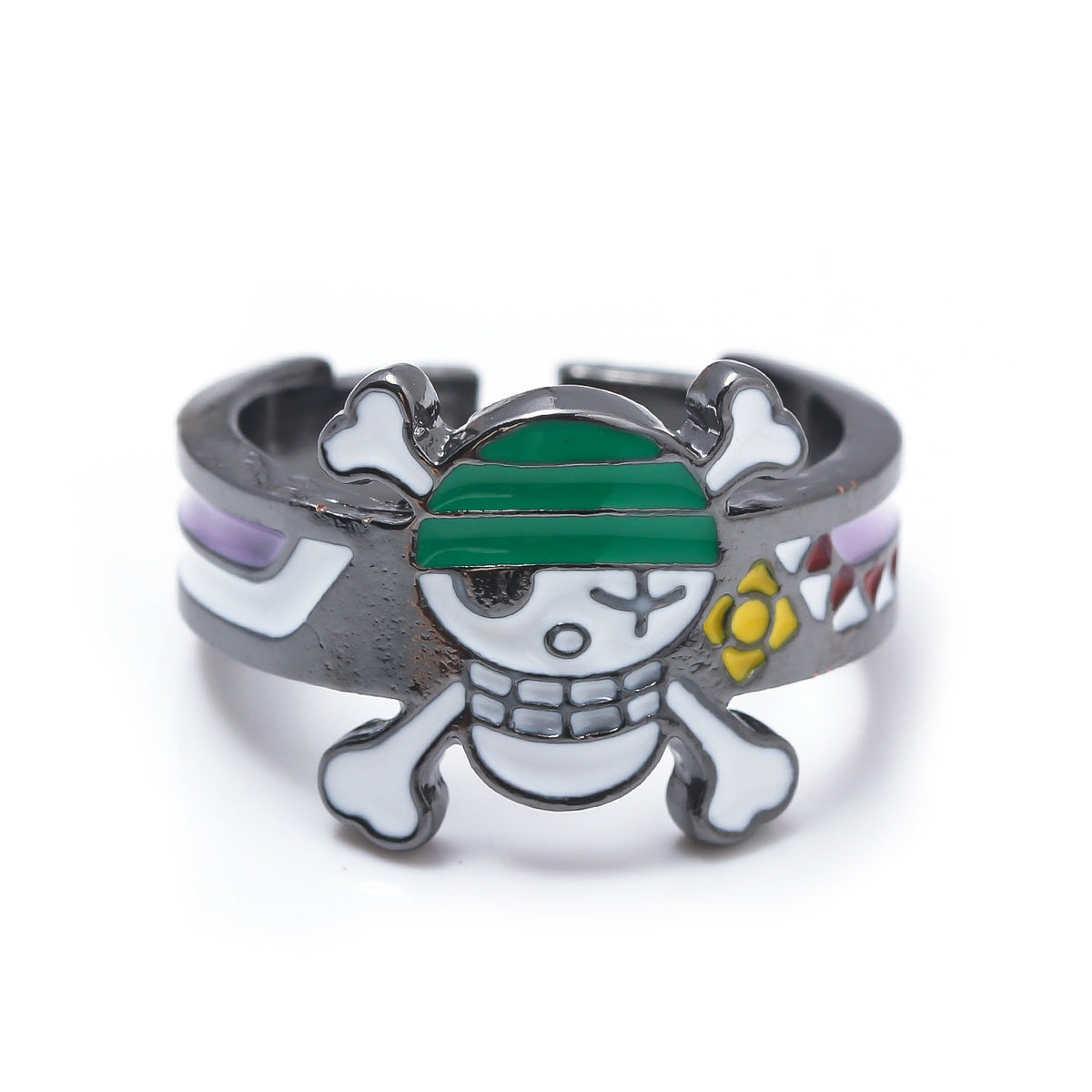 Anime Merchandise One Piece Straw Hat Pirates Ring - Luffy, Zoro, Sanji, Nami, Robin, Chopper Cosplay Finger Ring