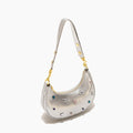 Half Moon Vintage Leather Hobo Bag