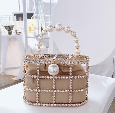 Leopard Diamond Basket Bag
