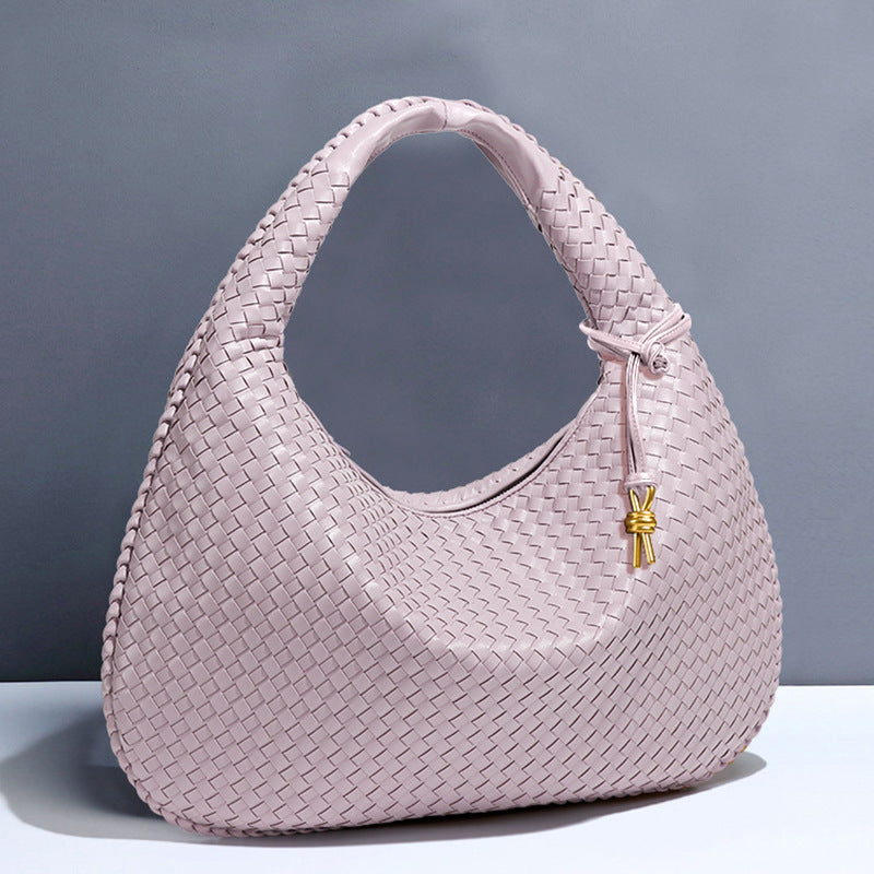 Crescent Woven Shoulder Bag