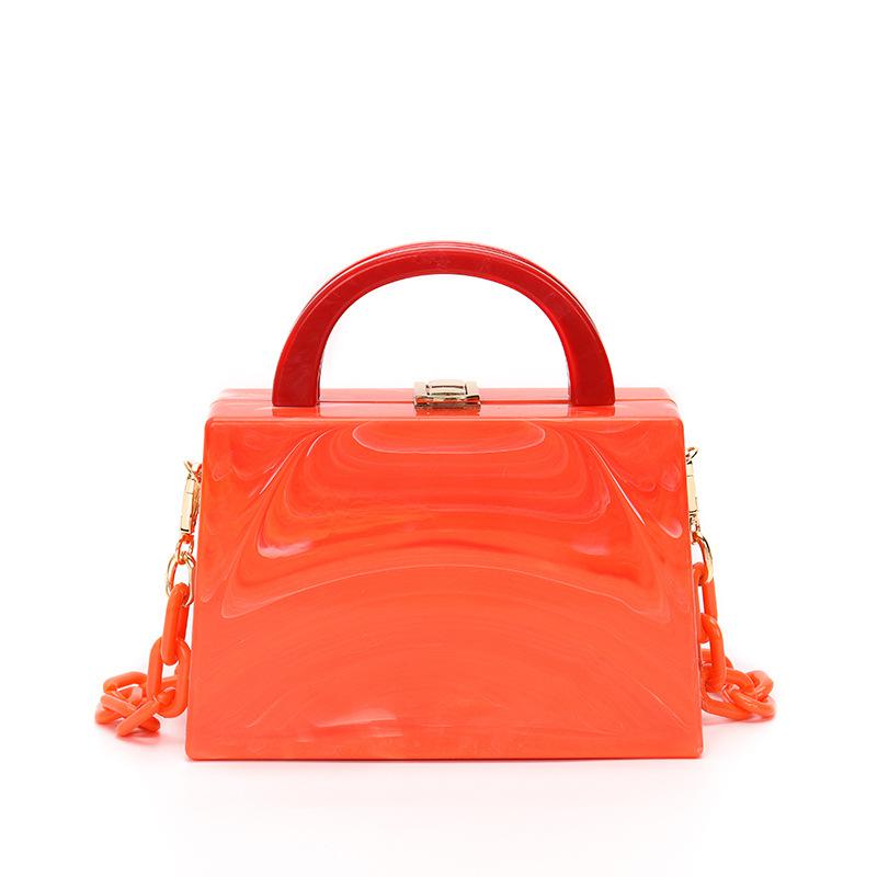 Acrylic Chain Evening Clutch